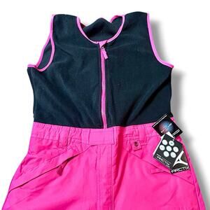Arctix 5K Infinity Insulated Bib Overalls Girls Size XL Pink Fleece Top NWT